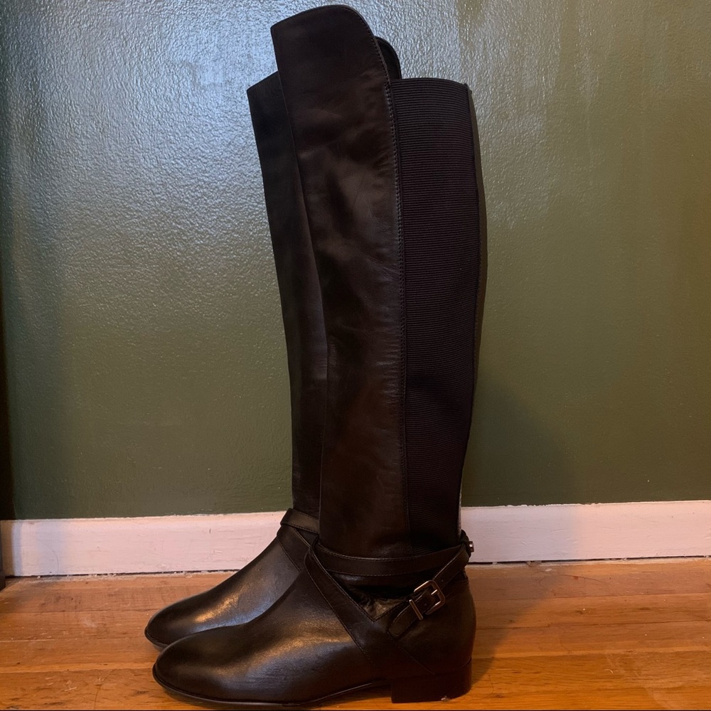 Tall leather boots